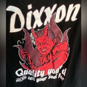 DIXXON Black Tee with Devil Graphic